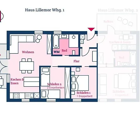 Haus Lillemor 1 Lejlighed